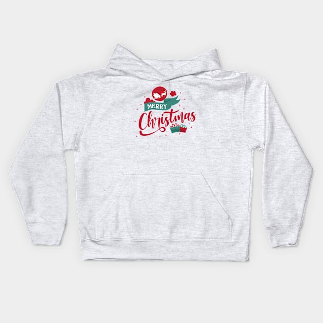 Merry Christmas 2 Kids Hoodie by Yurko_shop